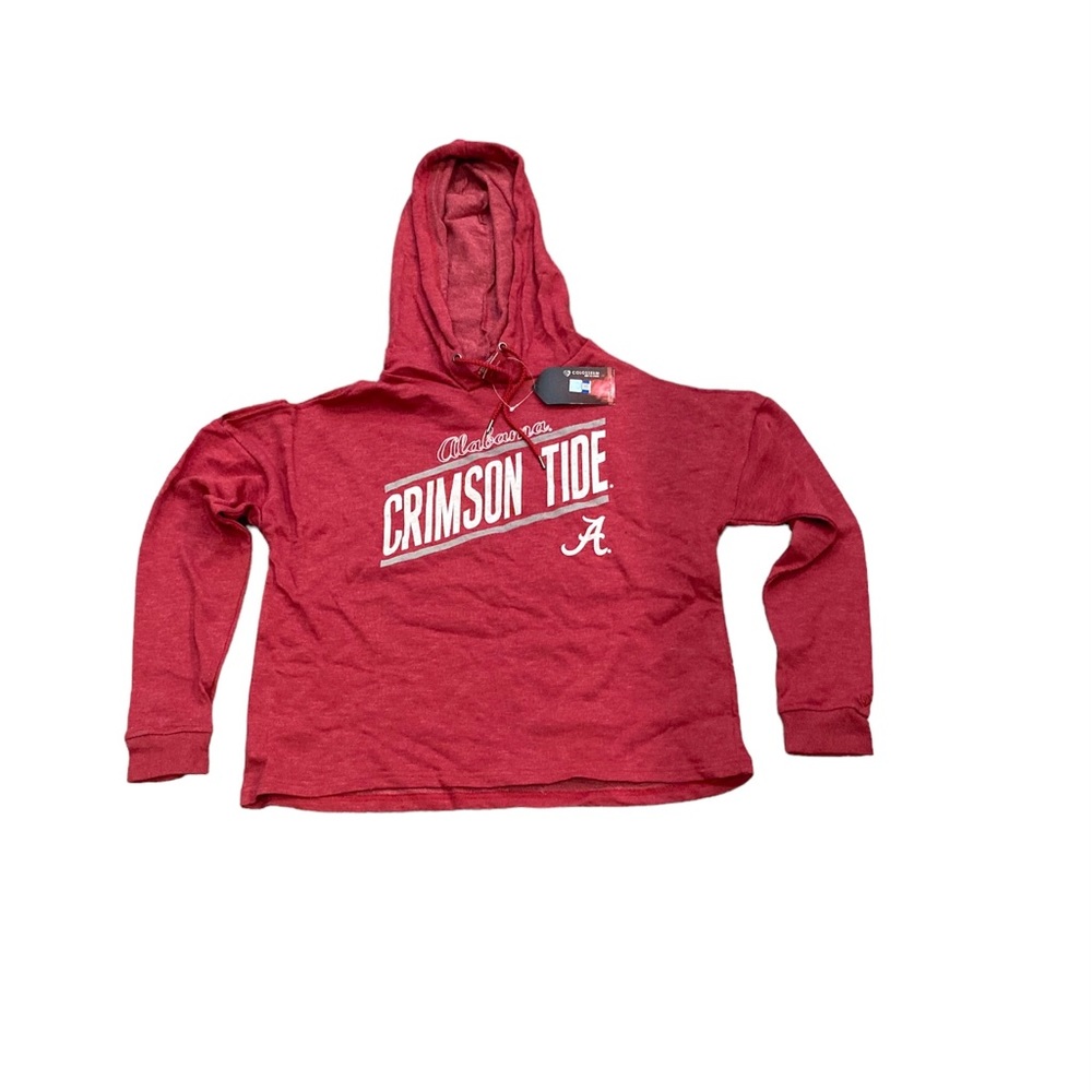 Alabama Crimson Tide Women’s Cold Shoulder Pullover Hoodie Sweatshirt Large